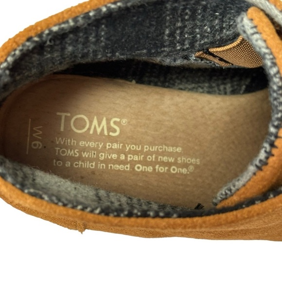 Toms Cognac “ Yellow Gold” Corlina Round Toe Lace Up Wedge Shoes Size 6 NEW - Picture 5 of 8